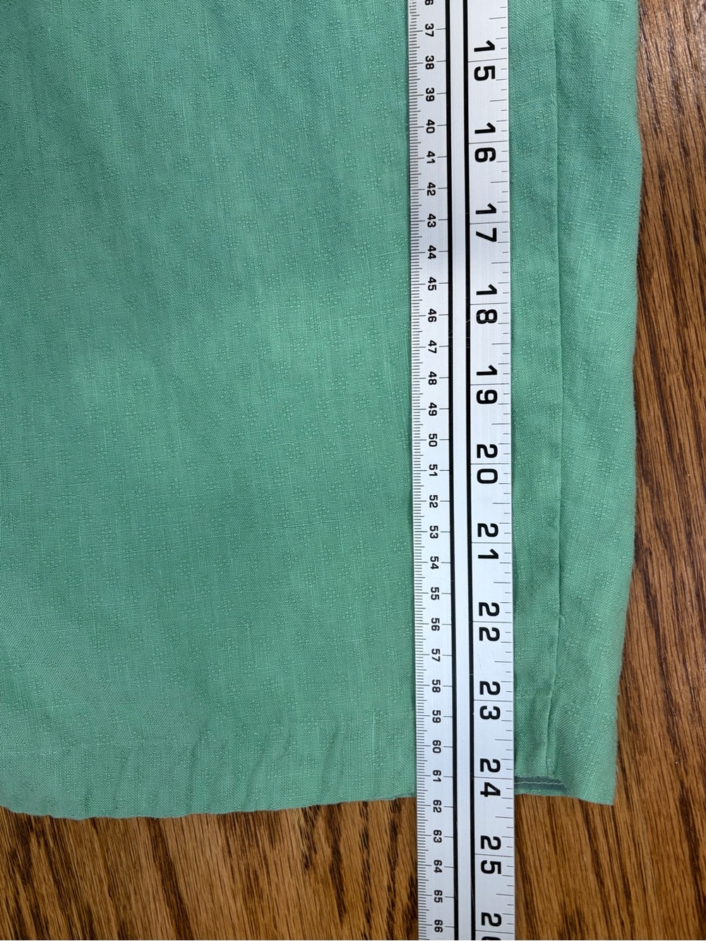 Eileen Fisher 100% Linen Light Green Cropped Drawstring Pants (Petite L) - Picture 6 of 10